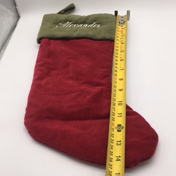 Pottery Barn Alexander Velvet Christmas Stocking - Picture 8 of 9